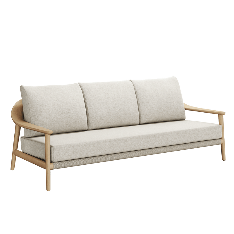 N1 Three Seater Sofa Light Teak