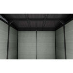 Keter 9x 7 Cortina Heavy Duty Plastic Pent Shed – Green - Image 4
