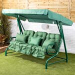 Alfresia Roma 3 Seater Garden Swing Seat | Classic Cushions - Image 9