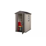 Keter 4×6 Factor Heavy Duty Plastic Garden Shed – Beige - Image 2