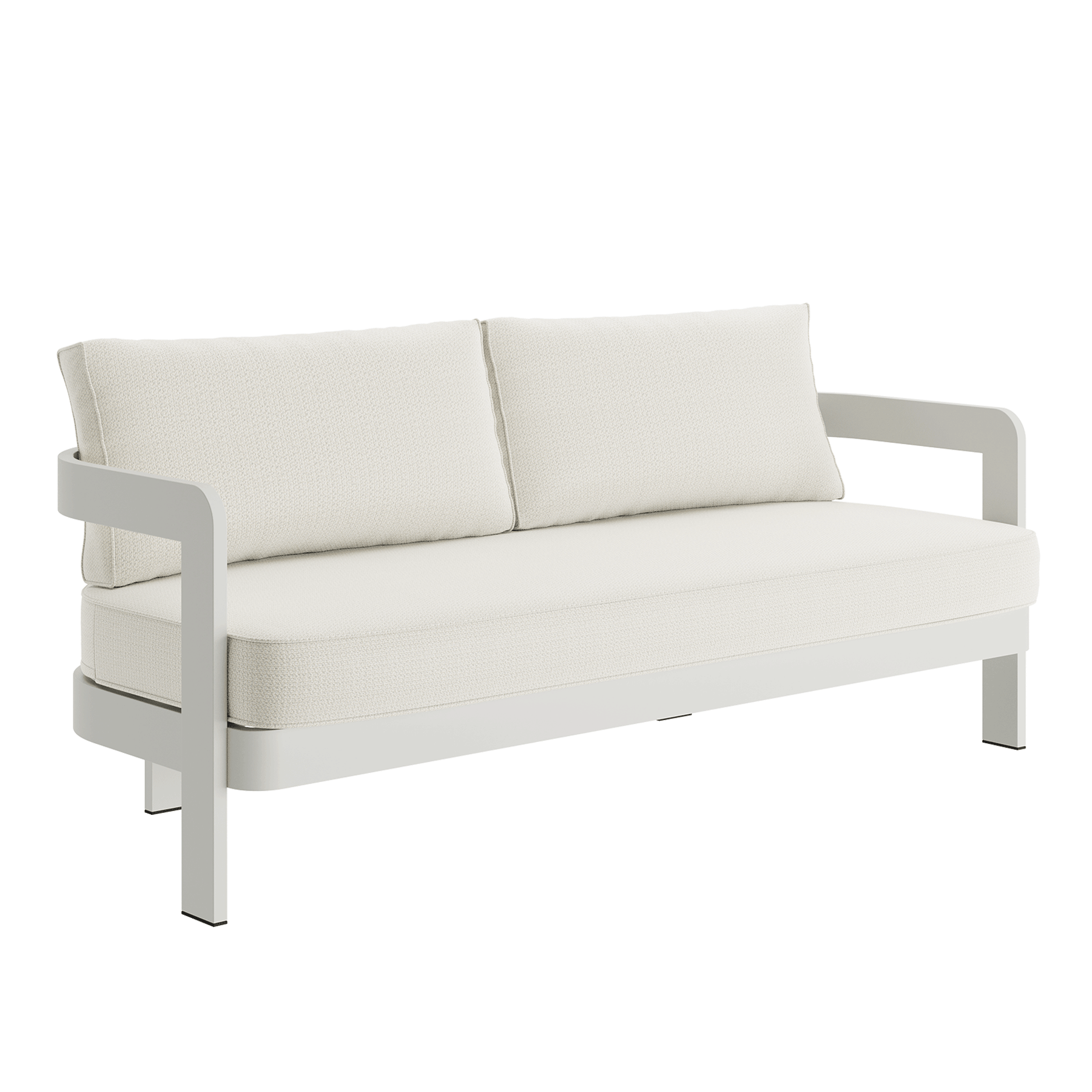 N3S-CIRRUS-TEXTURED-WEAVE-SOFA N3 Stone Three Seater Sofa Cirrus Textured Weave - Image 1